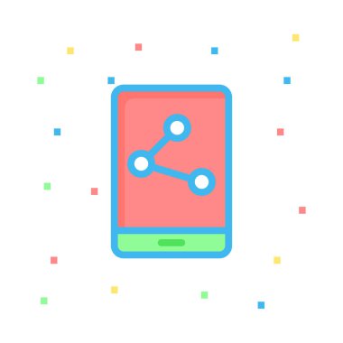 Renk web vektör simgesi 