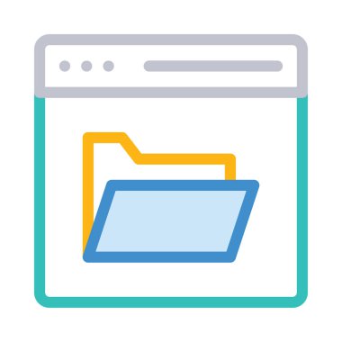 Beyaz arka plan, vektör, illüstrasyon izole iş hattı düz simge