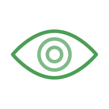 Göz simgesi vektör illüstrasyonu 