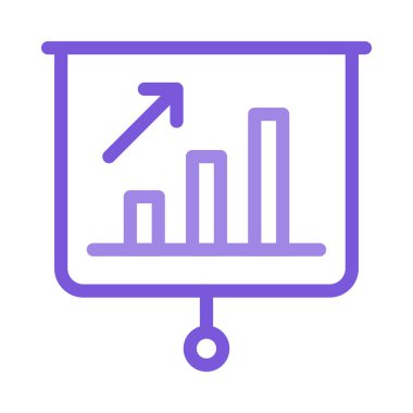 büyüyen grafik düz ICO, vektör, illüstrasyon