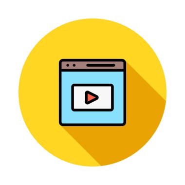 Belge web simgesi beyaz arka plan üzerinde izole iş için. Vektör çizim