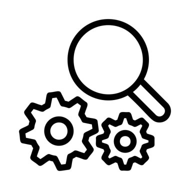 dişli simgesi vektör illüstrasyonu 