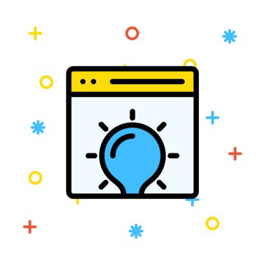 Belge web simgesi beyaz arka plan üzerinde izole iş için. Vektör çizim