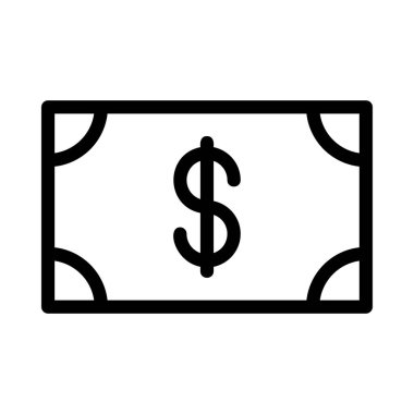 Dolar simgesi vektör illüstrasyonu  