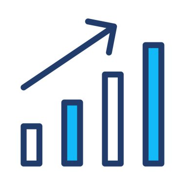 Düz beyaz arka plan, vektör, illüstrasyon izole iş simgesi