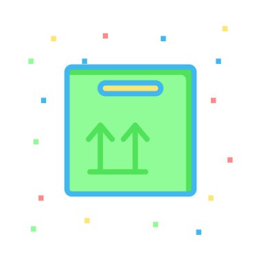 Belge web simgesi beyaz arka plan üzerinde izole iş için. Vektör çizim