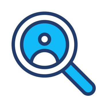 Düz beyaz arka plan, vektör, illüstrasyon izole iş simgesi