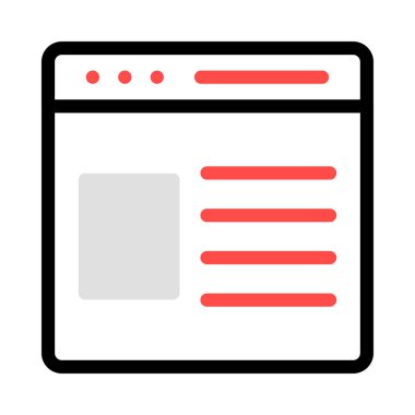 Belge web simgesi beyaz arka plan üzerinde izole iş için. Vektör çizim