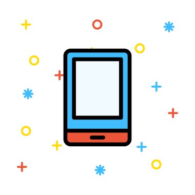 Düz beyaz arka plan, vektör, illüstrasyon izole iş simgesi