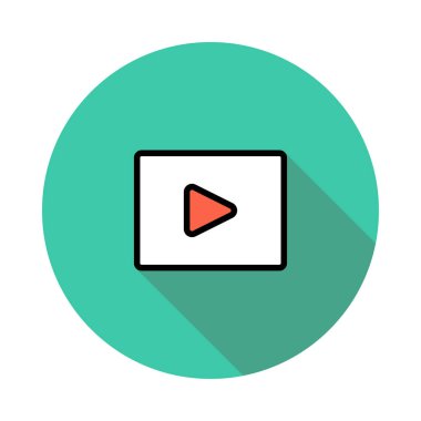 Düz beyaz arka plan, vektör, illüstrasyon izole iş simgesi