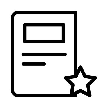 belge simgesi vektör illüstrasyonu 