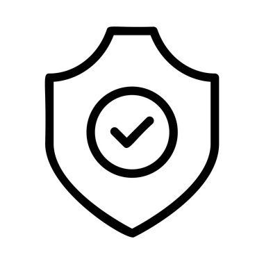 kalkan ikon vektör illüstrasyonu 