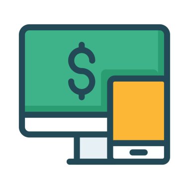 Düz beyaz arka plan, vektör, illüstrasyon izole iş simgesi