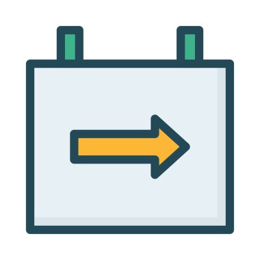 Düz beyaz arka plan, vektör, illüstrasyon izole iş simgesi