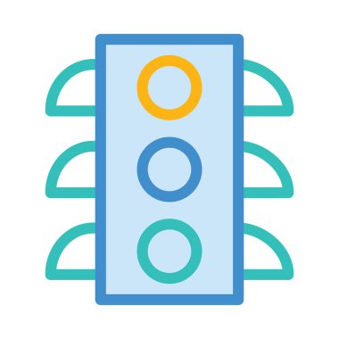 Düz beyaz arka plan, vektör, illüstrasyon izole iş simgesi