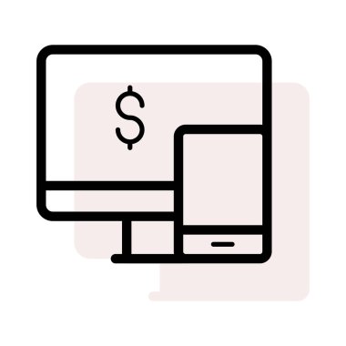 Düz beyaz arka plan, vektör, illüstrasyon izole iş simgesi