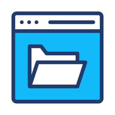 Düz beyaz arka plan, vektör, illüstrasyon izole iş simgesi