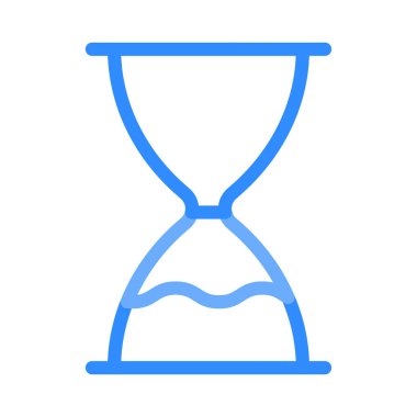 kum saati simgesi vektör çizim 