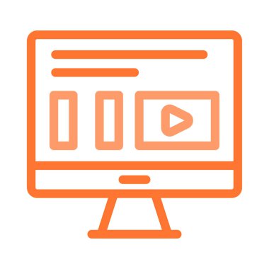 Düz beyaz arka plan, vektör, illüstrasyon izole iş simgesi