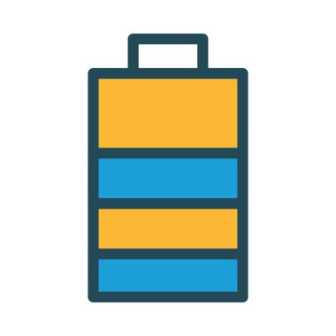 Düz beyaz arka plan, vektör, illüstrasyon izole iş simgesi