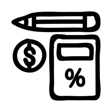 Belge web simgesi beyaz arka plan üzerinde izole iş için. Vektör çizim