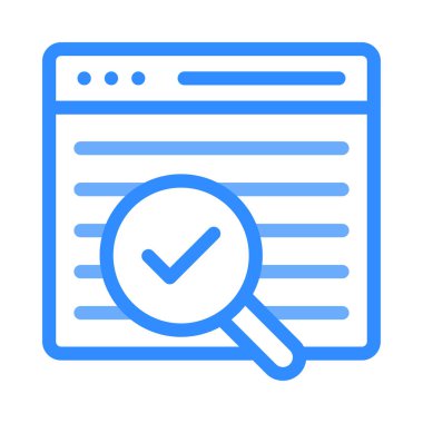 Belge web simgesi beyaz arka plan üzerinde izole iş için. Vektör çizim