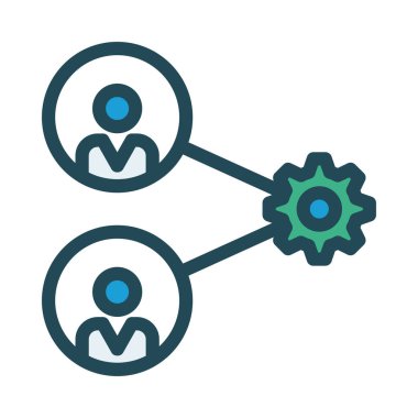 Düz beyaz arka plan, vektör, illüstrasyon izole iş simgesi