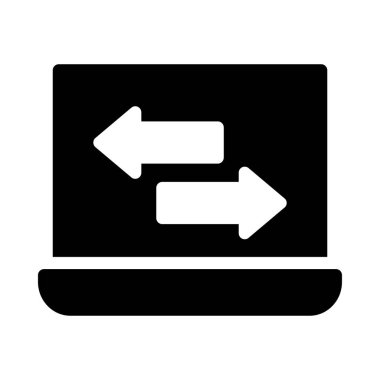 Düz beyaz arka plan, vektör, illüstrasyon izole iş simgesi