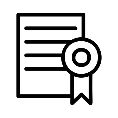 Belge web simgesi beyaz arka plan üzerinde izole iş için. Vektör çizim