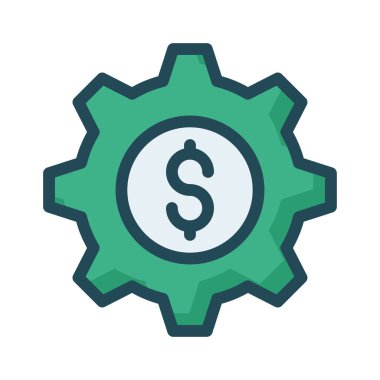 Düz beyaz arka plan, vektör, illüstrasyon izole iş simgesi