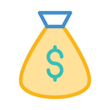 Düz beyaz arka plan, vektör, illüstrasyon izole iş simgesi