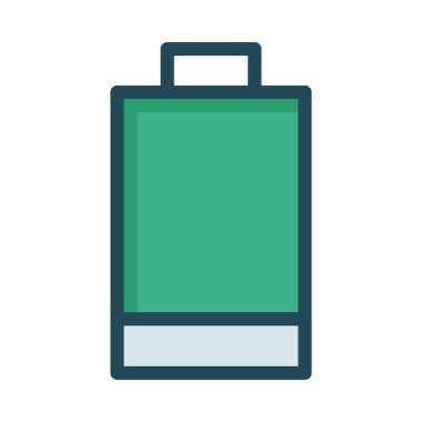 Düz beyaz arka plan, vektör, illüstrasyon izole iş simgesi