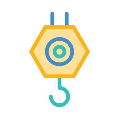 Düz beyaz arka plan, vektör, illüstrasyon izole iş simgesi