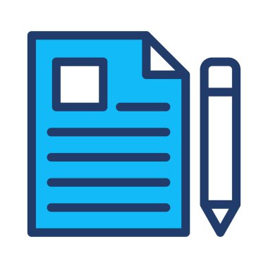 Kağıt belge beyaz arka plan, vektör, illüstrasyon izole kalem düz simgesi ile