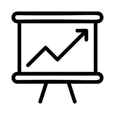 Düz beyaz arka plan, vektör, illüstrasyon izole iş simgesi