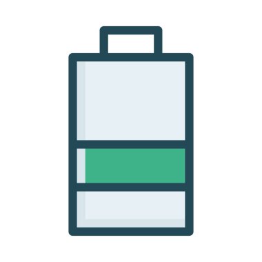 Düz beyaz arka plan, vektör, illüstrasyon izole iş simgesi