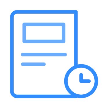 Belge web simgesi beyaz arka plan üzerinde izole iş için. Vektör çizim