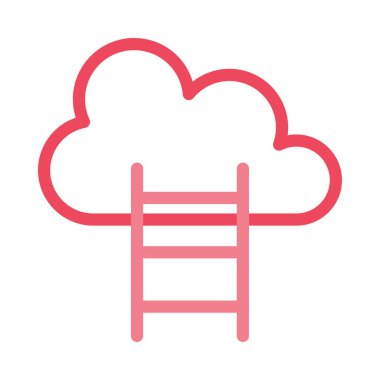 İş düz simge vektör, illüstrasyon