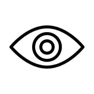 Göz simgesi vektör illüstrasyonu 