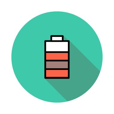 İş düz simge vektör, illüstrasyon