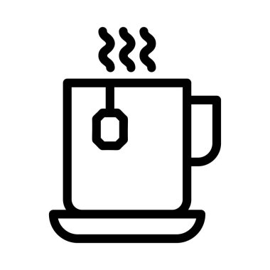 İş düz simge vektör, illüstrasyon