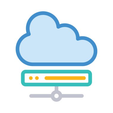 İş düz simge vektör, illüstrasyon