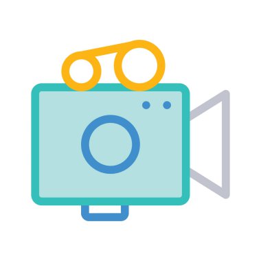 İş düz simge vektör, illüstrasyon