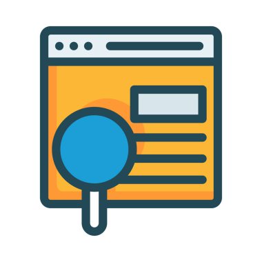 Belge web simgesi beyaz arka plan üzerinde izole iş için. Vektör çizim