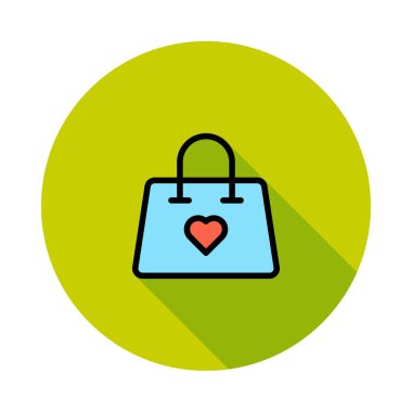 çanta simgesi vektör illüstrasyonu 