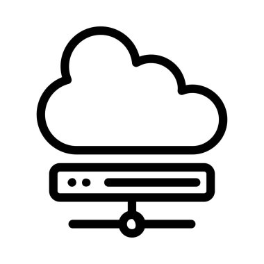 İş düz simge vektör, illüstrasyon