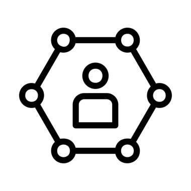 İş düz simge vektör, illüstrasyon