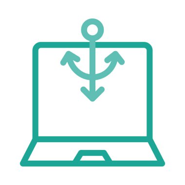 İş düz simge vektör, illüstrasyon