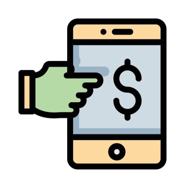 Beyaz arka plan üzerinde izole iş için Web simgesi. Vektör çizim