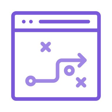 Beyaz arka plan üzerinde izole iş için Web simgesi. Vektör çizim